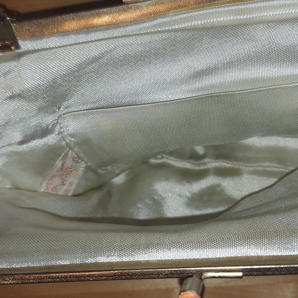 Richere by Walborg Off White Mid Century Modern Beaded Wristlet Clutch Handbag - Picture 14 of 16